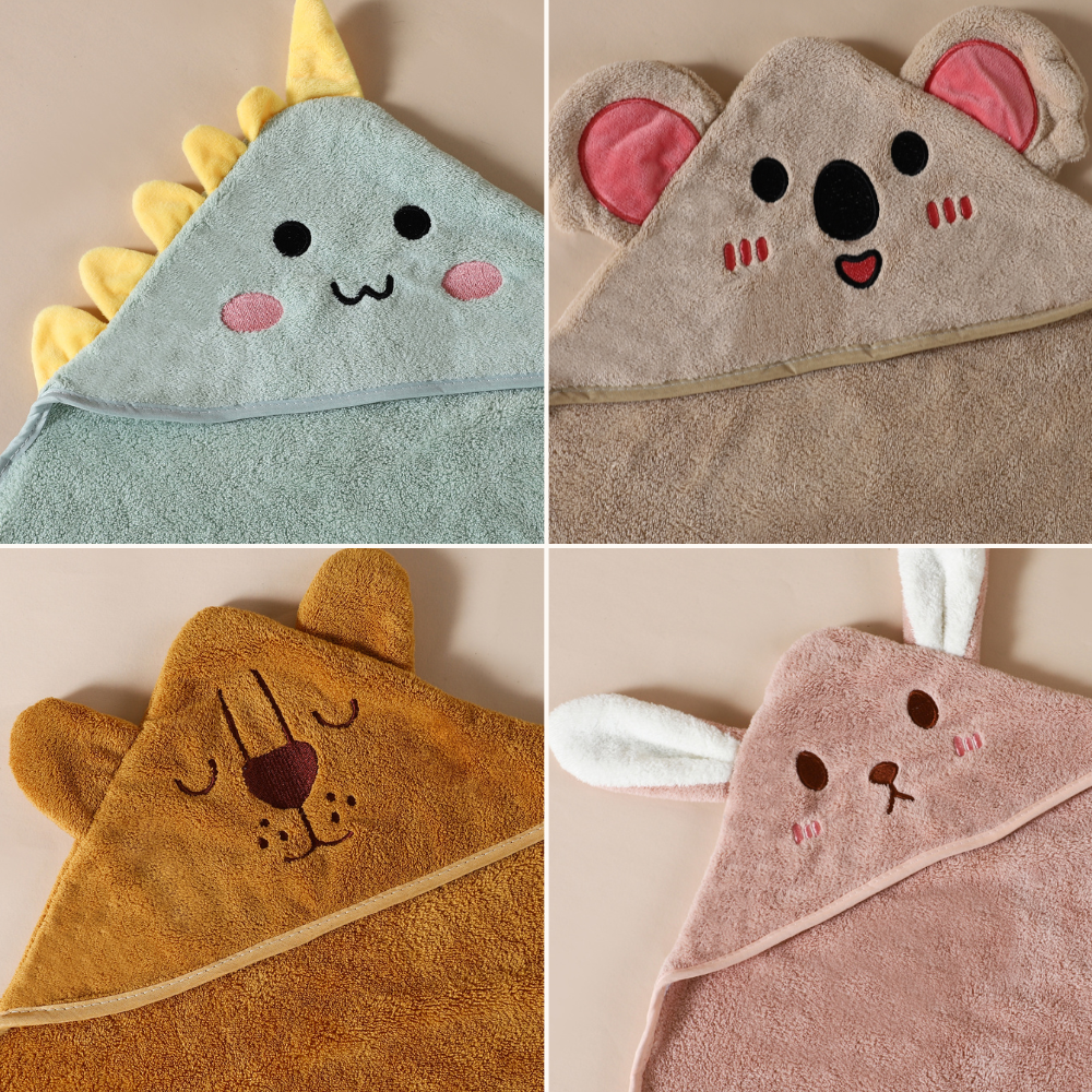 Babyhanddoek Met Dierenkap – Baby Badcape Met Capuchon