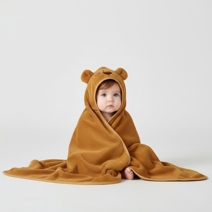 Babyhanddoek Met Dierenkap – Baby Badcape Met Capuchon