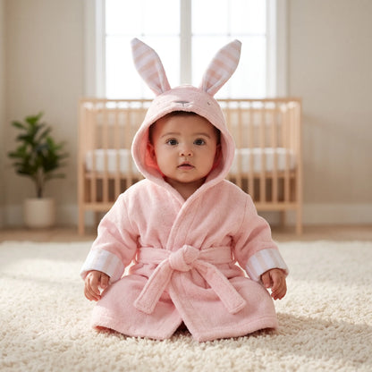 Babyhanddoek Met Dierenprint – Schattige Baby Badhanddoek Met Capuchon