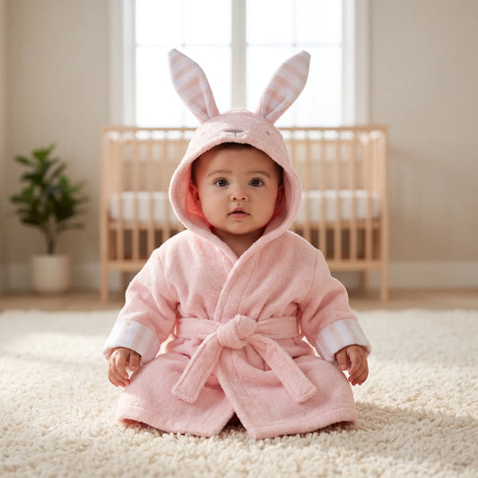 Babyhanddoek Met Dierenprint – Schattige Baby Badhanddoek Met Capuchon