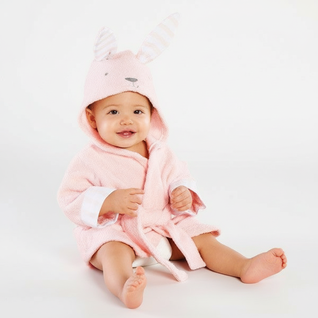 Babyhanddoek Met Dierenprint – Schattige Baby Badhanddoek Met Capuchon