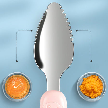 Babylepel – Veilige 2-in-1 Siliconen Lepel Voor Peuters