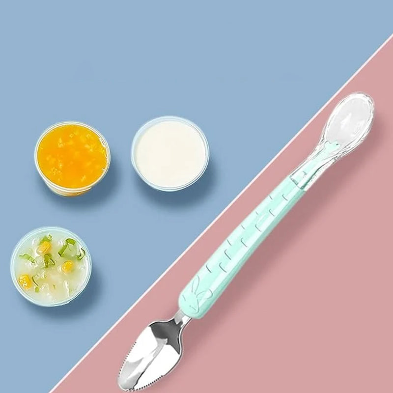 Babylepel – Veilige 2-in-1 Siliconen Lepel Voor Peuters