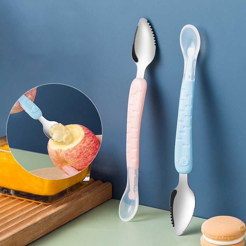 Babylepel – Veilige 2-in-1 Siliconen Lepel Voor Peuters