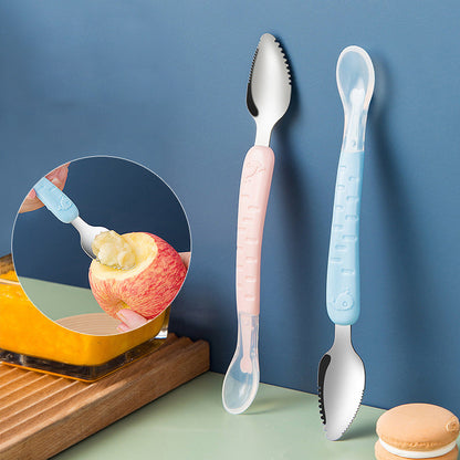 Babylepel – Veilige 2-in-1 Siliconen Lepel Voor Peuters