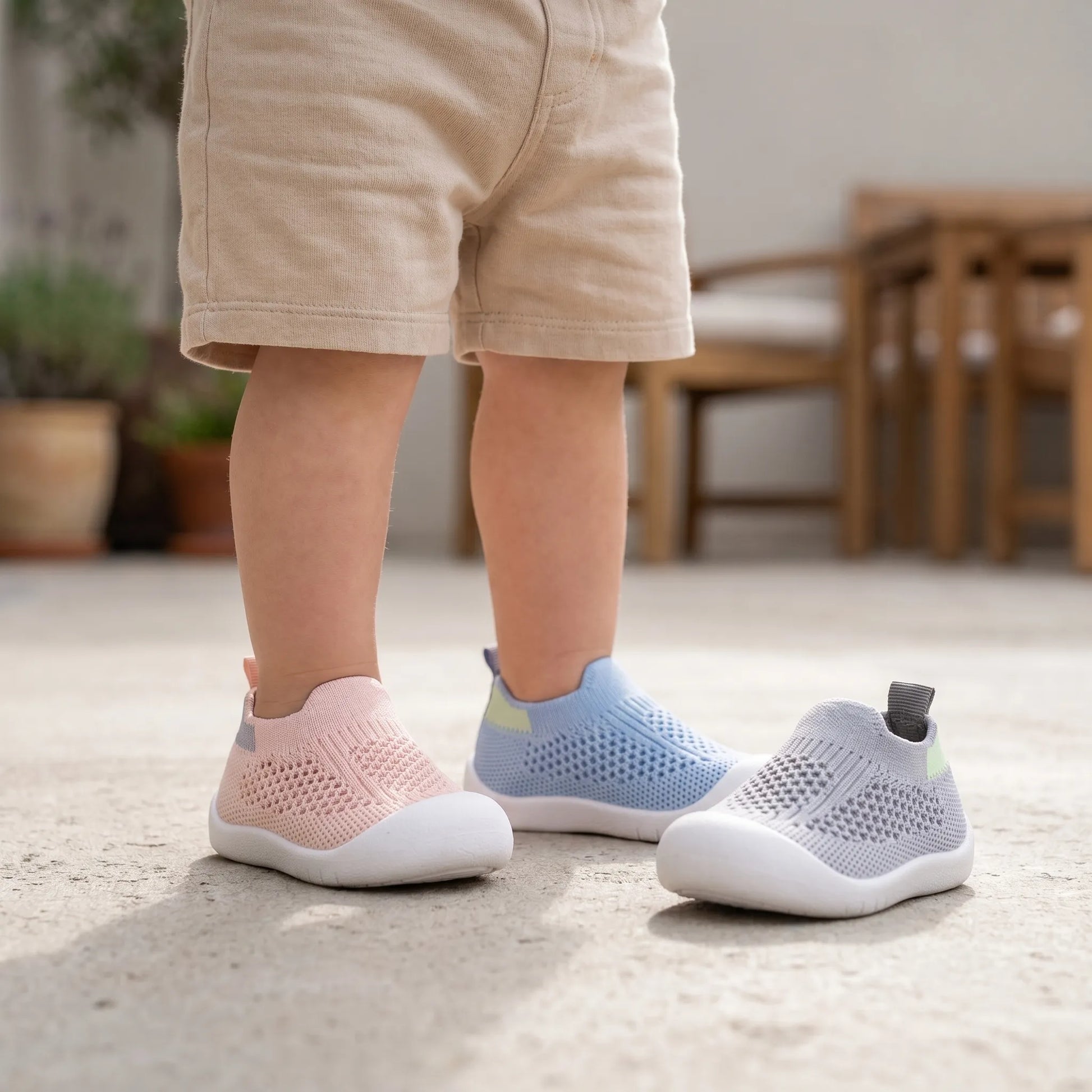 Babyschoenen - Instap Mesh Babysokschoenen