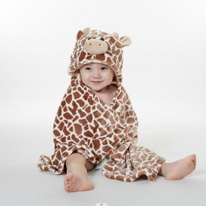 Badcape Kind | Capuchon Handdoek met Dieren | Badponcho Baby