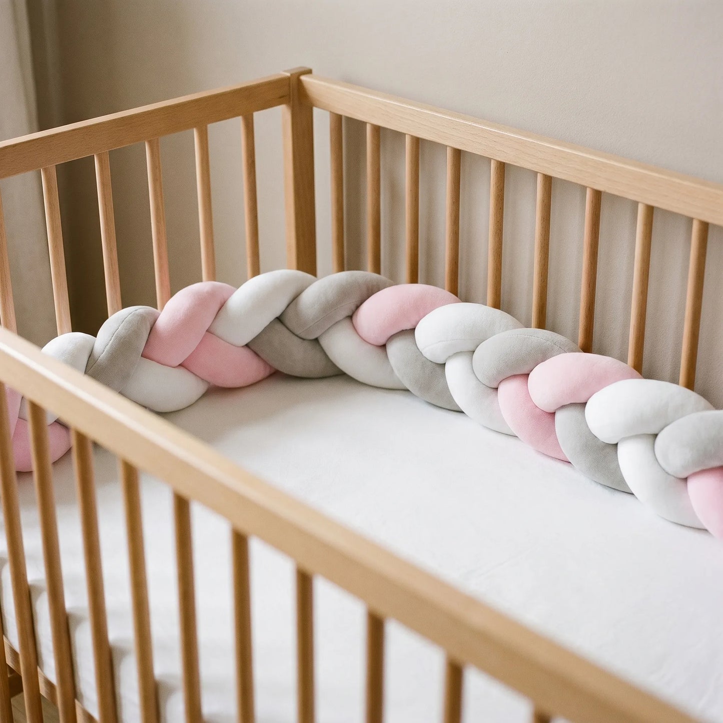 Bedbumper voor Wieg - Gevlochten Baby Bedbumper