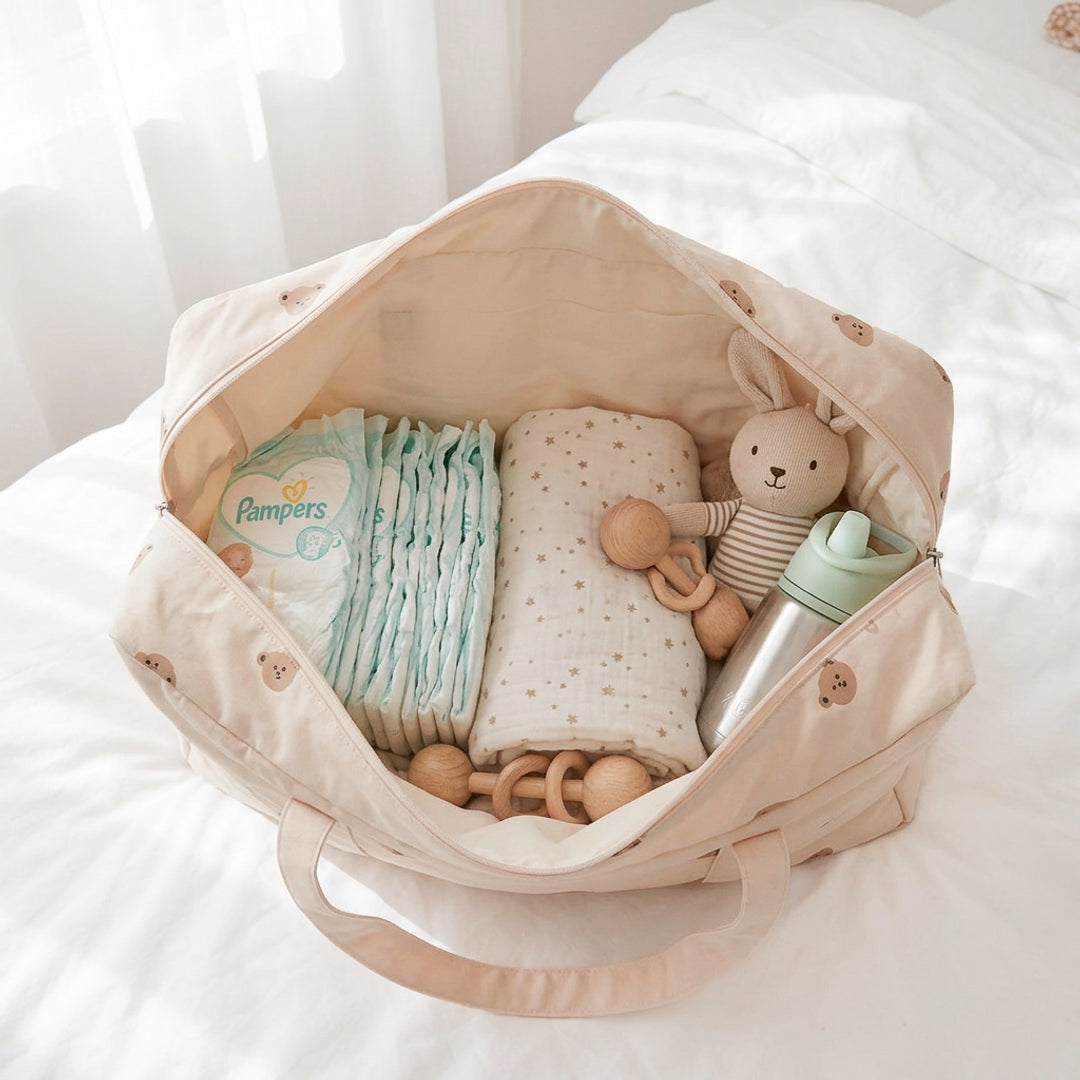 Berenprint Duffeltas – Canvas Tote Luiertas