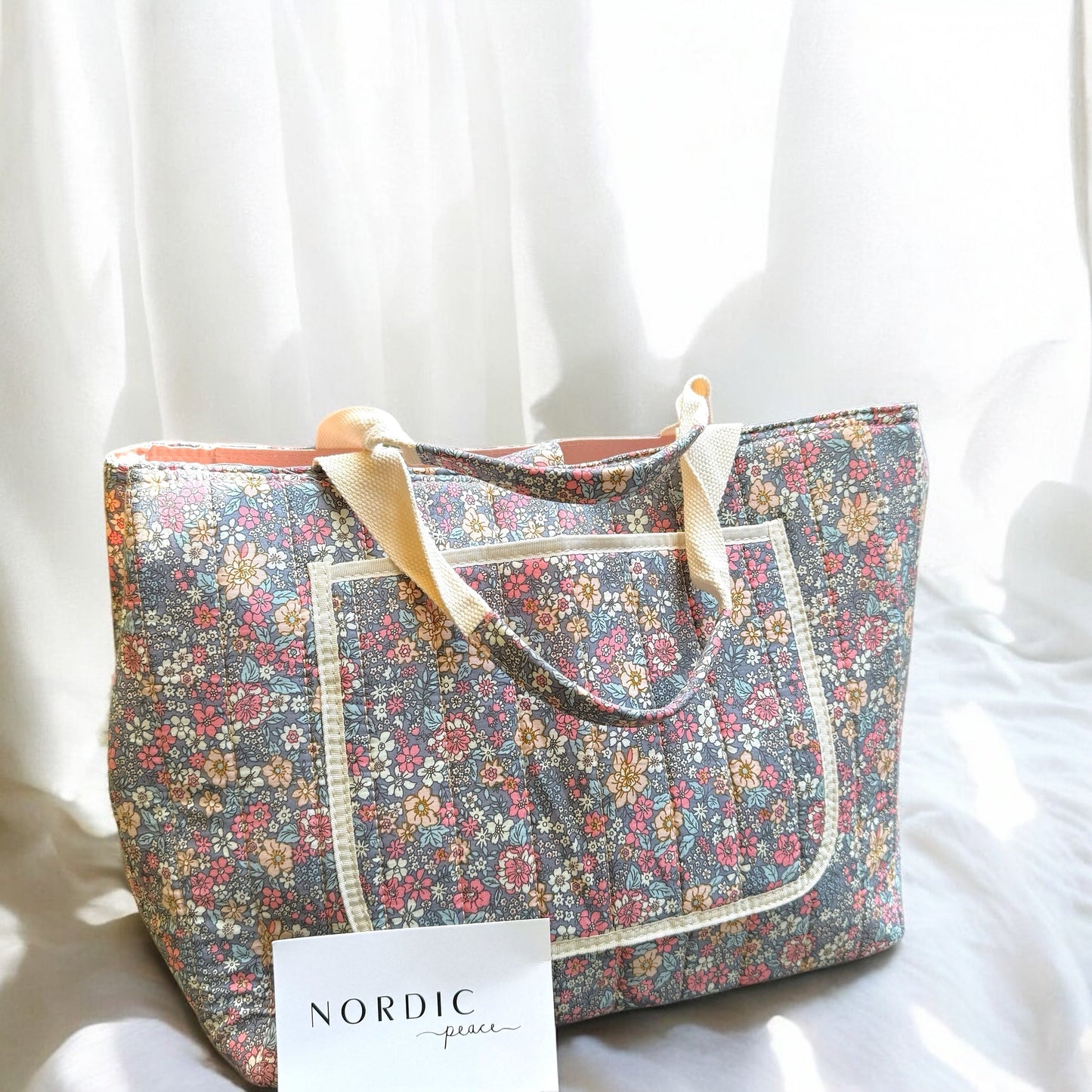Bloemenprint Tote Tas – Grote Schoudertas Voor Mama's