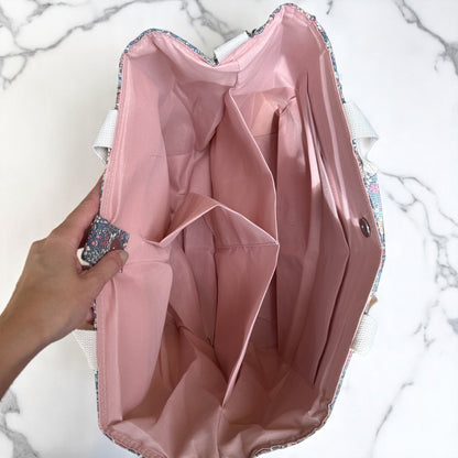 Bloemenprint Tote Tas – Grote Schoudertas Voor Mama's