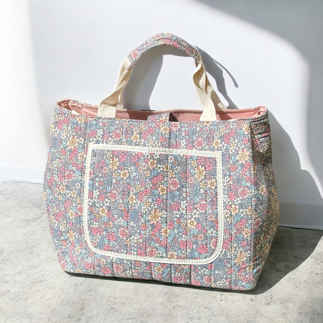 Bloemenprint Tote Tas – Grote Schoudertas Voor Mama's