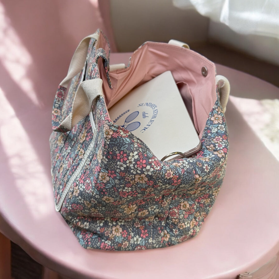 Bloemenprint Tote Tas – Grote Schoudertas Voor Mama's