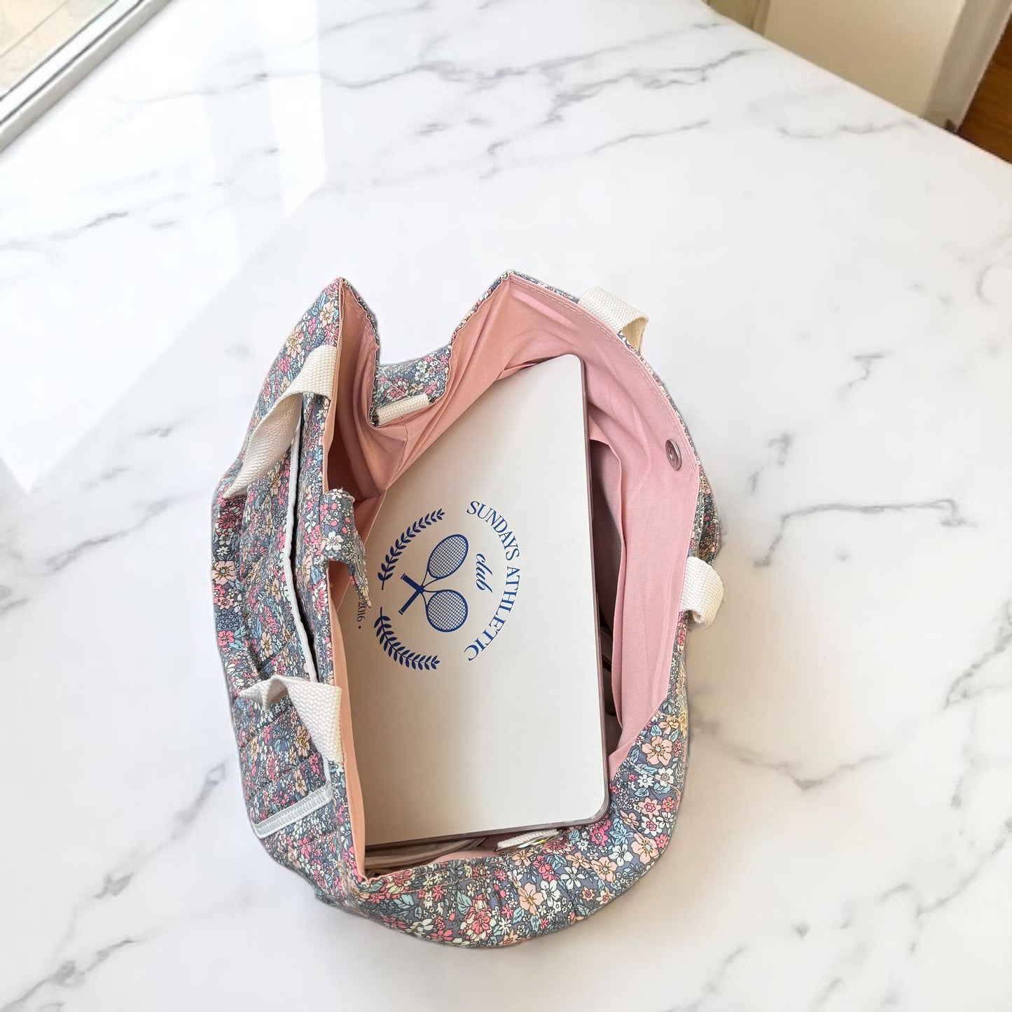 Bloemenprint Tote Tas – Grote Schoudertas Voor Mama's
