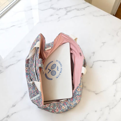 Bloemenprint Tote Tas – Grote Schoudertas Voor Mama's