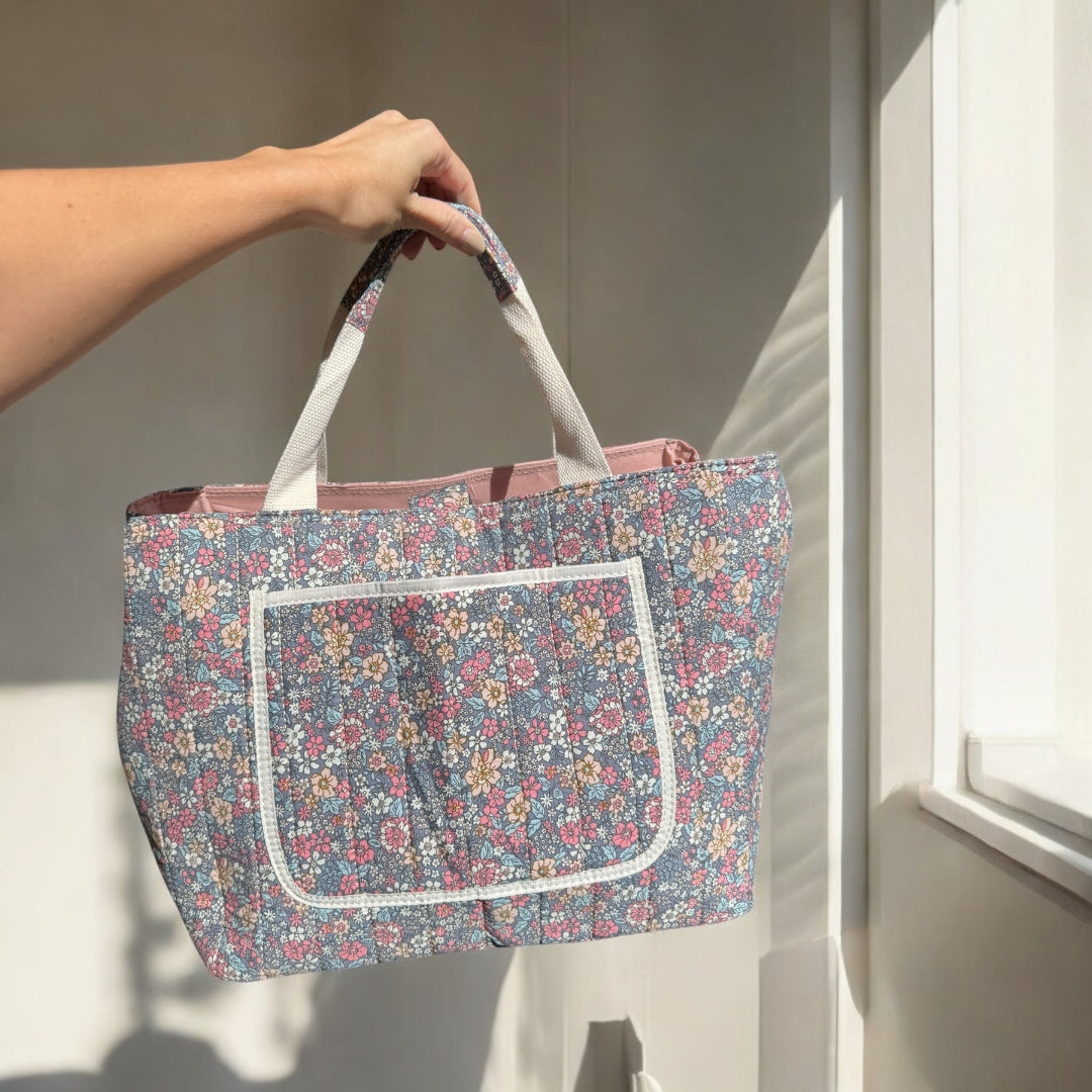 Bloemenprint Tote Tas – Grote Schoudertas Voor Mama's