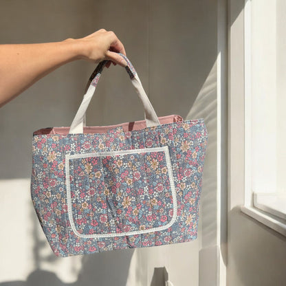 Bloemenprint Tote Tas – Grote Schoudertas Voor Mama's