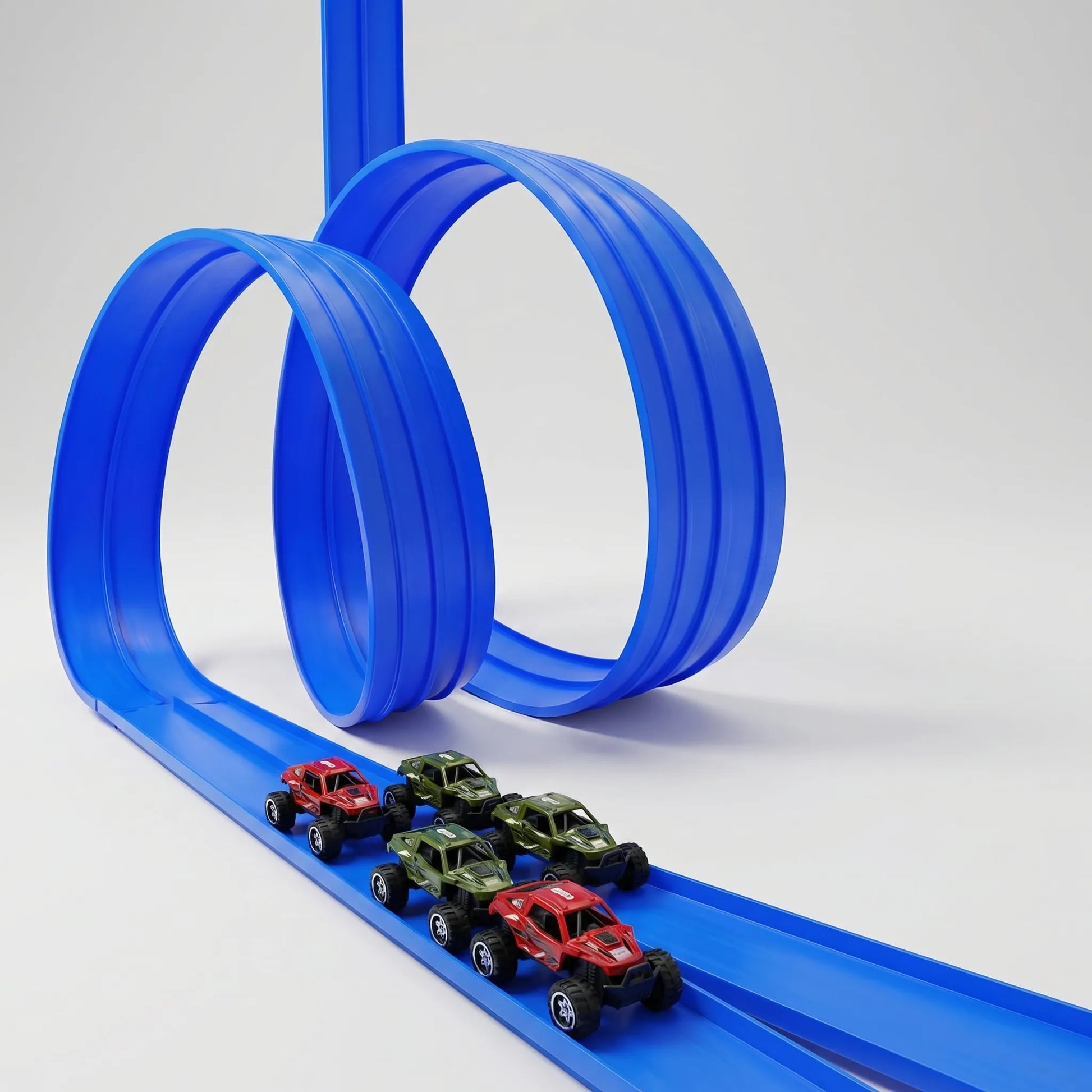Buigbare Racebaan Set met 4 Speelauto’s – Creatieve Race Track voor Kinderen
