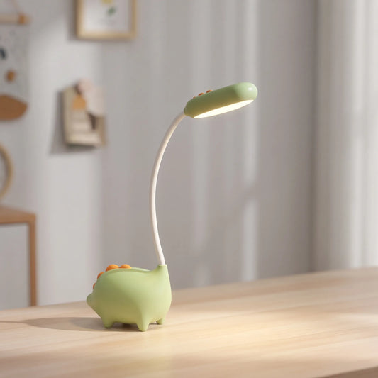 Bureaulamp Kinderen | Oplaadbare LED Dinolamp met Touchbediening | Warm Oogvriendelijk Licht