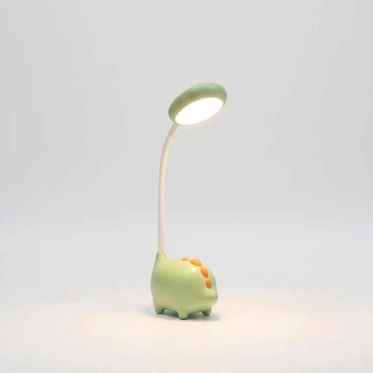 Bureaulamp Kinderen | Oplaadbare LED Dinolamp met Touchbediening | Warm Oogvriendelijk Licht