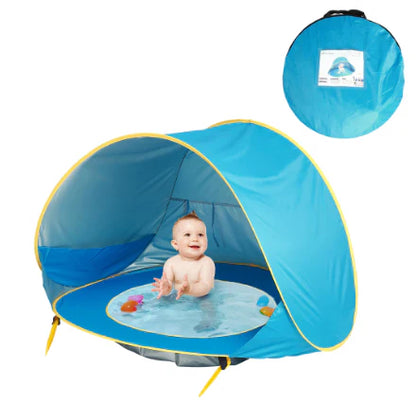 Baby Strandtent Met Zwembad – Pop-up Zonnescherm Voor Baby’s