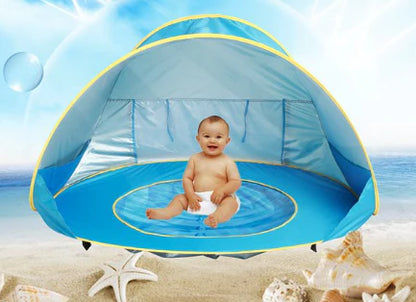 Baby Strandtent Met Zwembad – Pop-up Zonnescherm Voor Baby’s