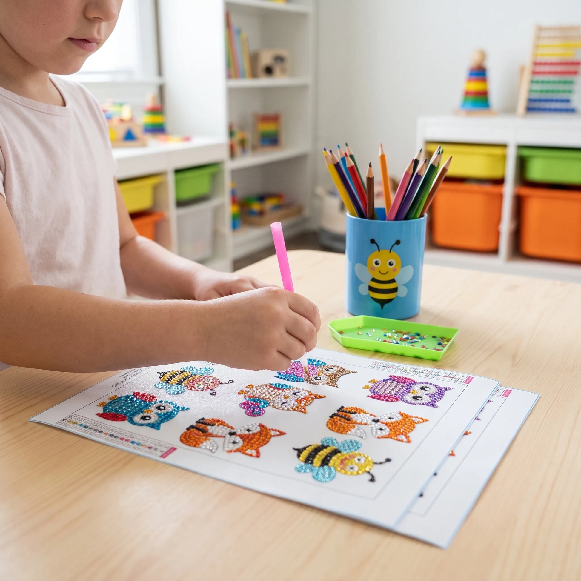 Diamond Painting Kinderen | Knutselset met Diamantsteentjes | Creatief Speelgoed