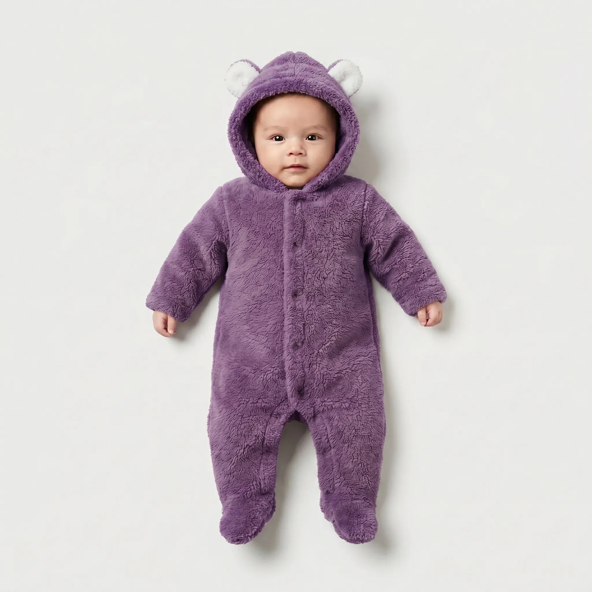 Dieren Onesie - Fleece Beer Baby Jumpsuit