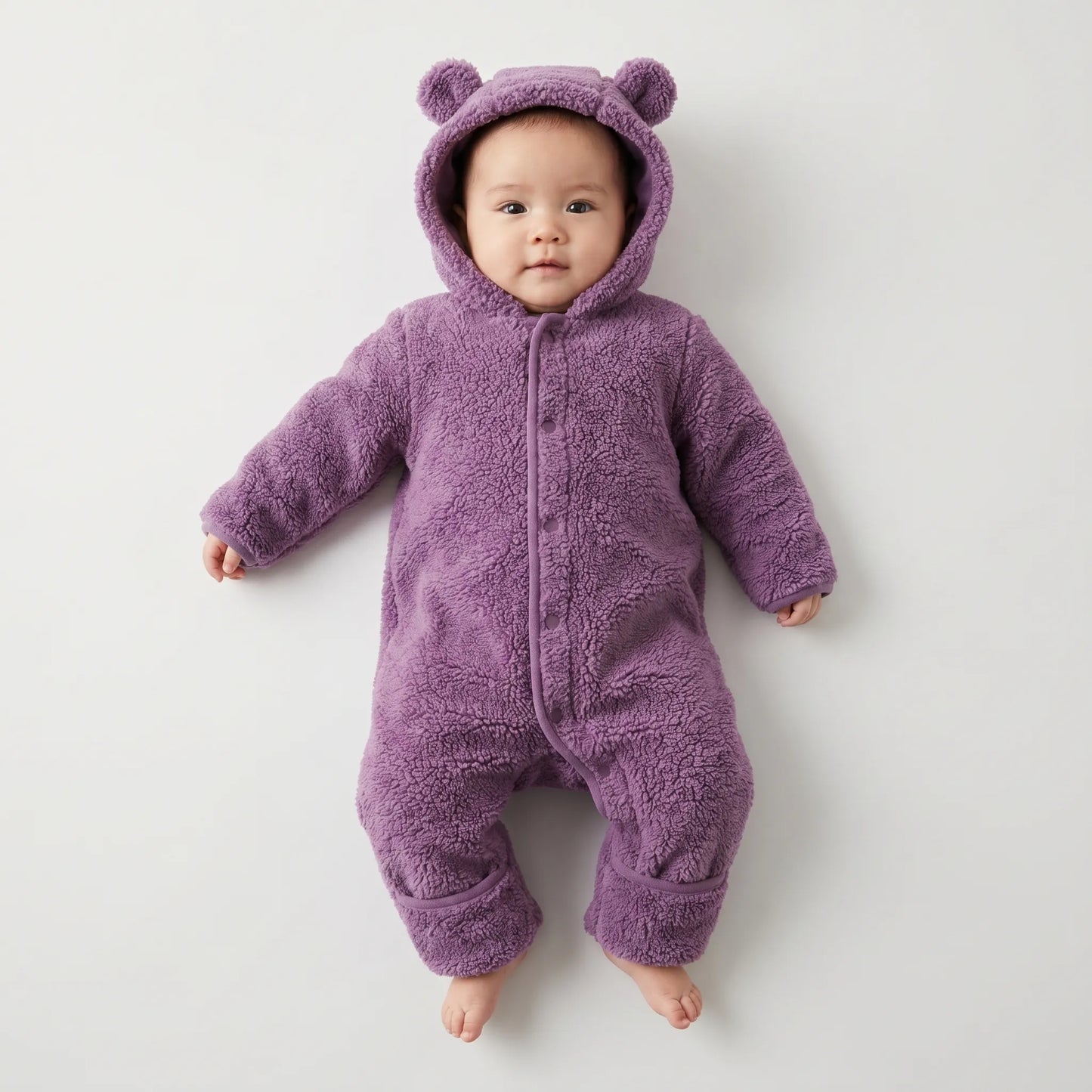 Dieren Onesie - Fleece Beer Baby Jumpsuit