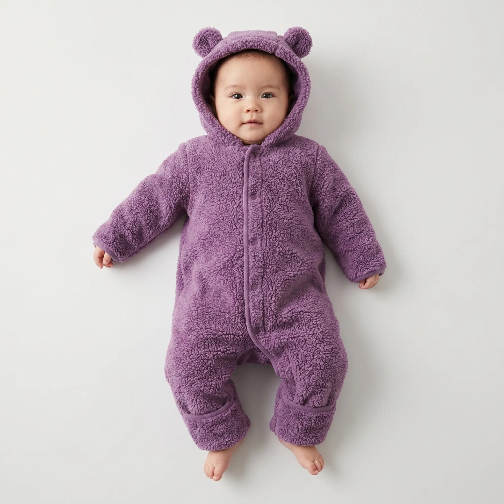 Dieren Onesie - Fleece Beer Baby Jumpsuit