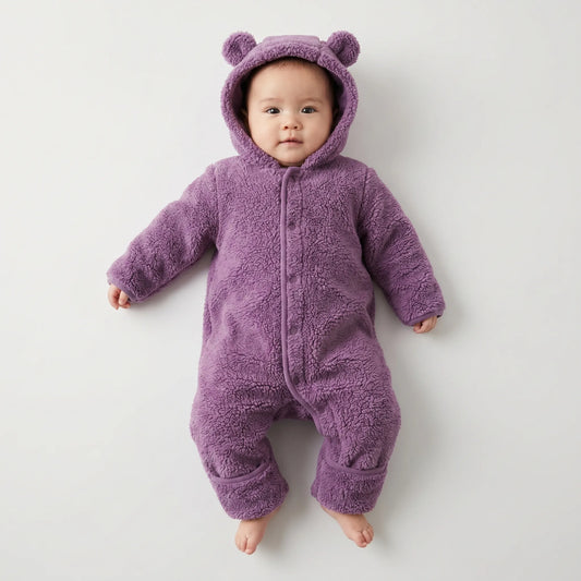 Dieren Onesie - Fleece Beer Baby Jumpsuit