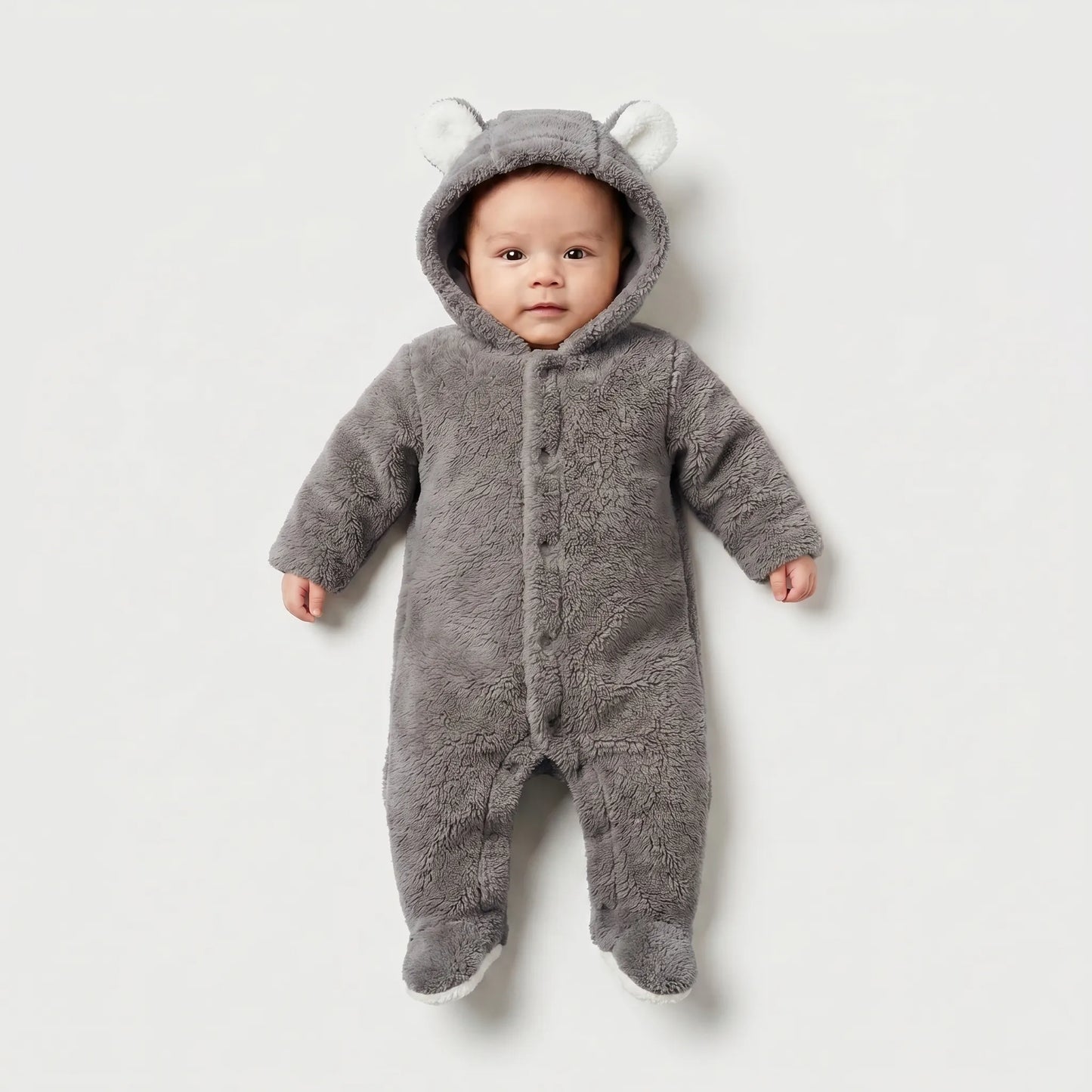 Dieren Onesie - Fleece Beer Baby Jumpsuit