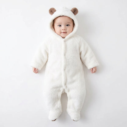Dieren Onesie - Fleece Beer Baby Jumpsuit