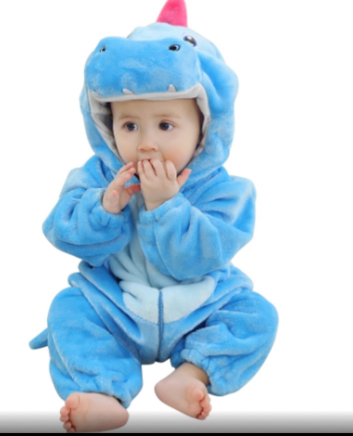 Dieren Onesie Baby | Flanellen Boxpak met Drukknoopsluiting | Maat 70 tot 120