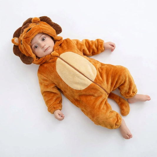Dieren Onesie Kind | Warme Flanellen Pyjama met Zeventien Dieren | Maat 70 tot 120