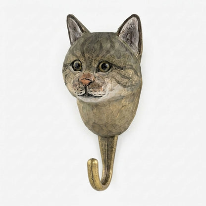 Dieren Wandhaak – Decoratieve Kattenkop Wandhaak