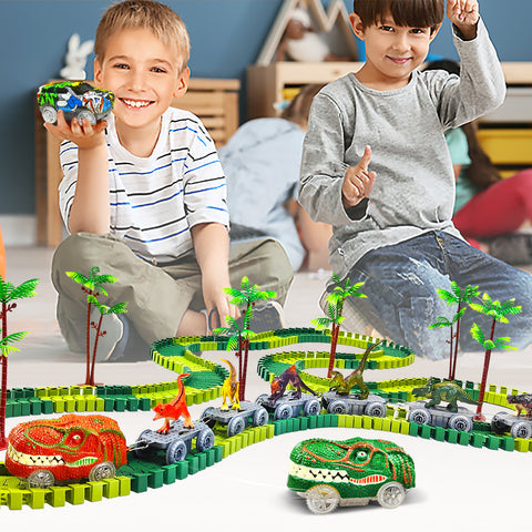 Dinosaurus Racebaan Set – Autobaan Speelset Voor Kinderen