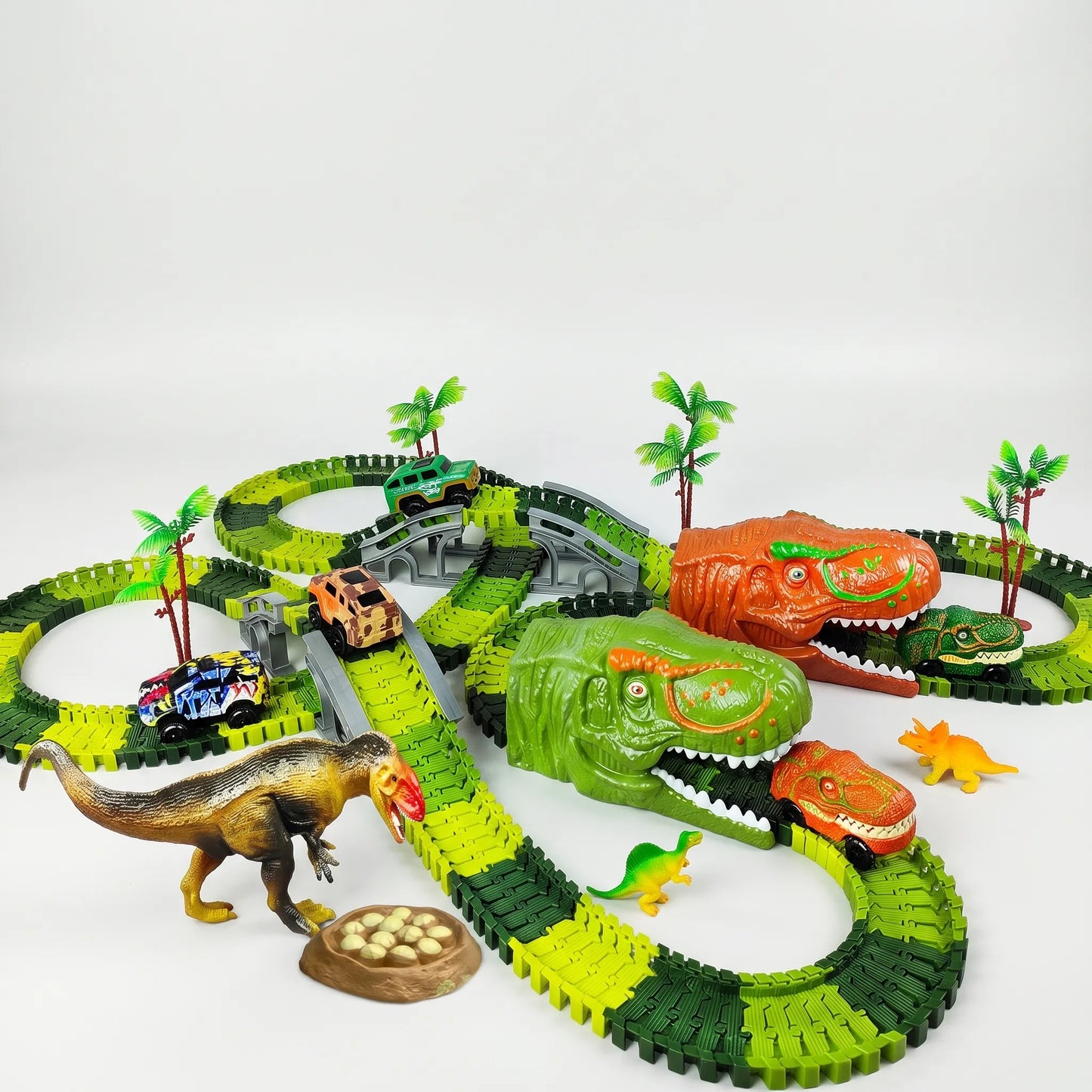 Dinosaurus Racebaan Set – Autobaan Speelset Voor Kinderen