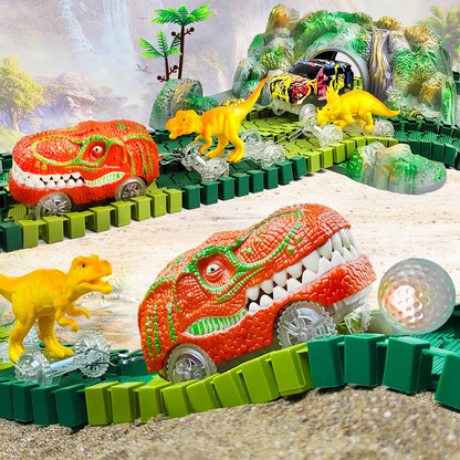 Dinosaurus Racebaan Set – Autobaan Speelset Voor Kinderen