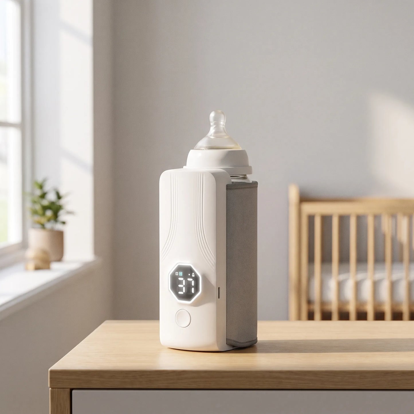 Draagbare Flessenwarmer Baby Onderweg | USB Oplaadbaar | 6 Temperatuurstanden