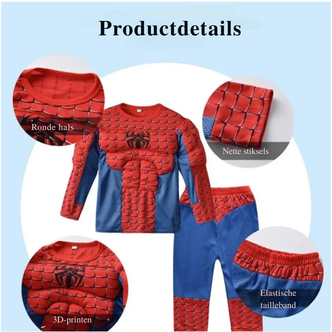 Spider-Man Kostuum – Spider-Man Spierenpak Voor Kinderen