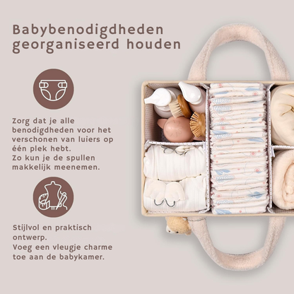 Baby Luier Caddy Organizer – Pluche Opbergcaddy Voor De Babykamer