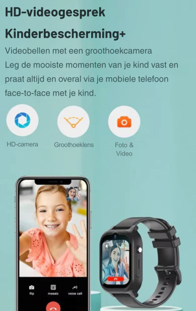 Kinder Smartwatch – Smartwatch Met Realtime GPS-Tracking