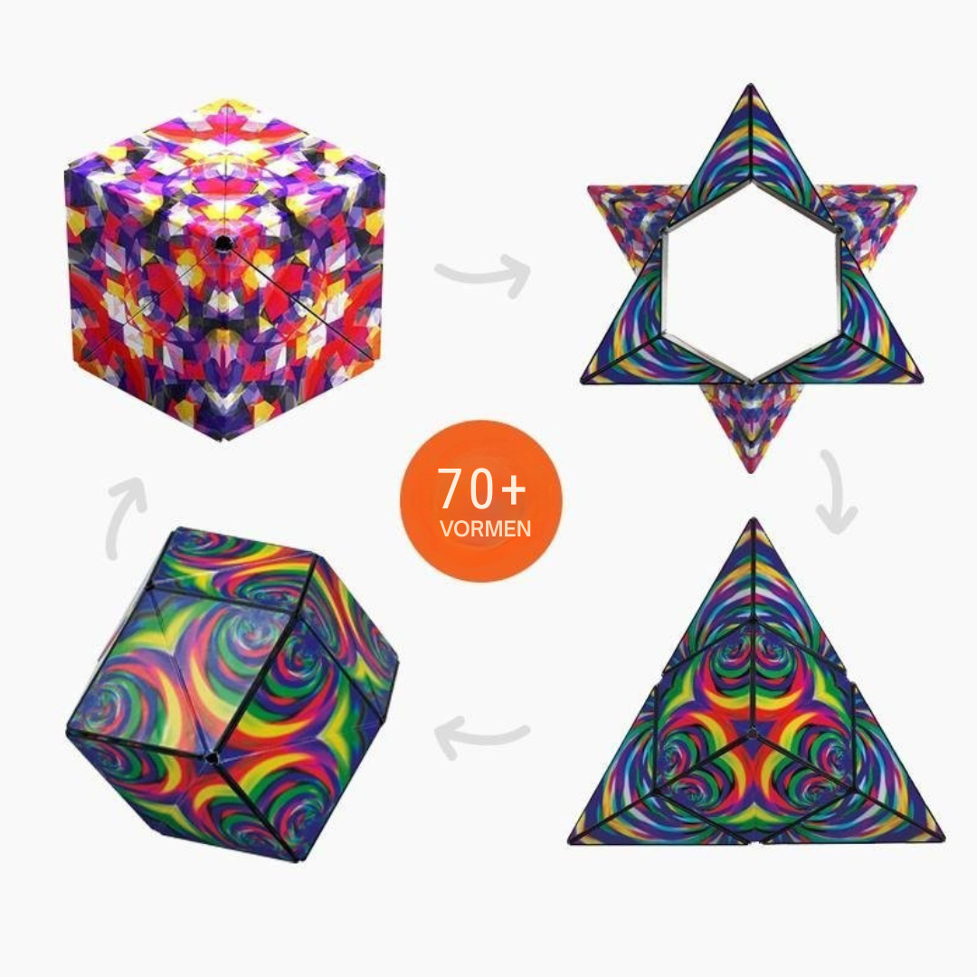 Shashibo Vormveranderende Puzzel – Veranderbare Magnetische Magische Kubus
