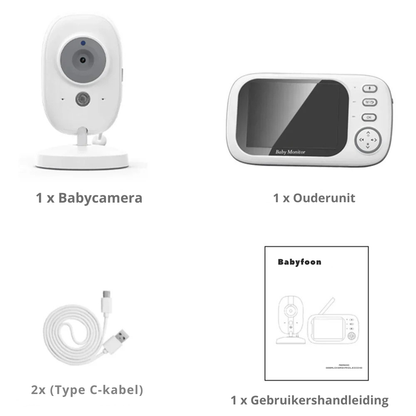 Babyfoon Met Scherm – Draadloze Babycamera Monitor