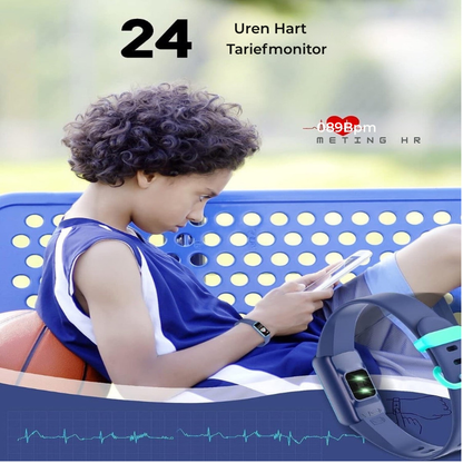 Fitnesstracker Kinderen - Stappenteller en Hartslag Sporthorloge