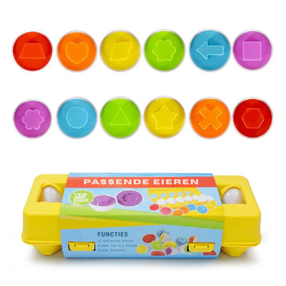 Montessori Ei Puzzel Speelgoed – Ei Kleur- En Vormenspel Voor Peuters