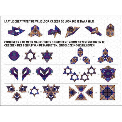 Vormveranderende Puzzeldoos – Magnetische Shashibo Kubus Geometrische Puzzel Speelgoed