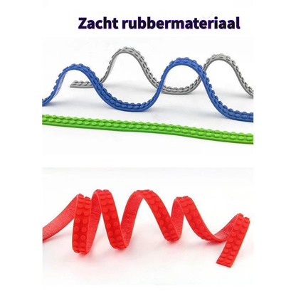 Bouwblokken Tape – Flexibele Kleverige Speelgoed Blokken Tape Voor Kinderen