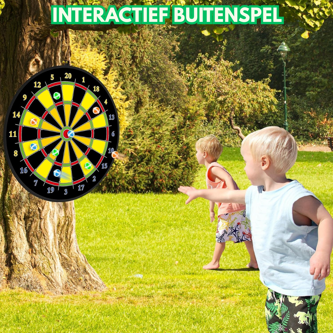 Groot Klittenband Dartbord - Educatief Dartspel Kinderen met Ballen